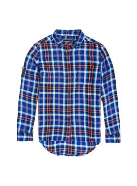 Camicia Superdry Anneka Check Blue Woman