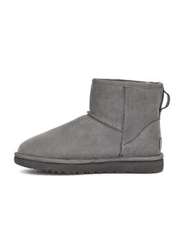 Stivales UGG  Classic Mini Rubber Logo Grigio Dona