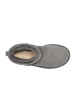 Stivales UGG  Classic Mini Rubber Logo Grigio Dona