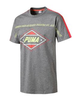 T-Shirt Puma LuXTG Grigio Per Uomo