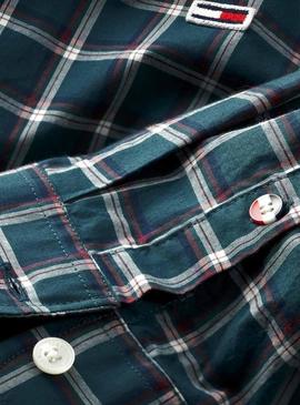 Camicia Tommy Jeans Essential Brushed Rosso Uomo