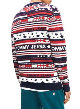 Maglia Tommy Jeans American Stripe Uomo