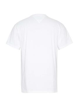 T-Shirt Tommy Jeans Essential Round Bianco