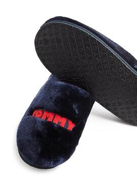 Pantofole Tommy Hilfiger Hair Blu Donna