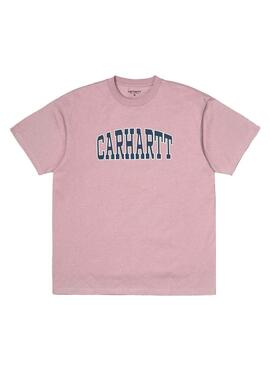 T-Shirt Carhartt Theory Pink Uomo