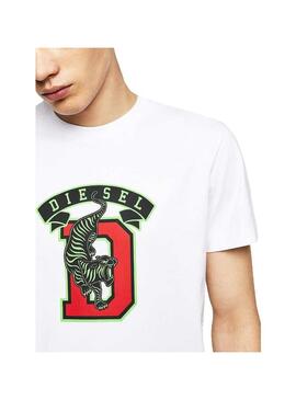 T-Shirt Diesel Diego Bianco Uomo