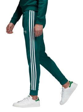 Pantaloni Adidas 3 Stripes Verde per Uomo