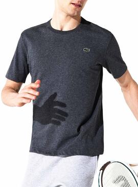 T-Shirt Lacoste Basica Grigio Dark Uomo