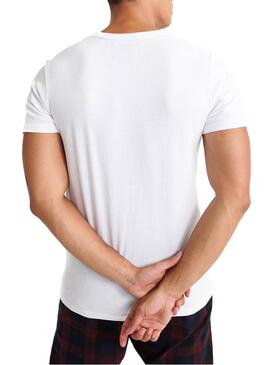 T-Shirt Superdry NYC Bianco Uomo