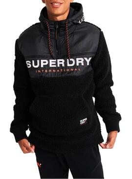 Felpe Superdry Sherpa Worldwide Black Uomo