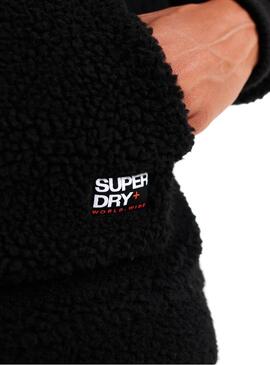 Felpe Superdry Sherpa Worldwide Black Uomo