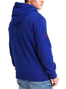 Felpe Superdry Trofeo Classic Blu Uomo