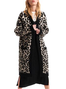Giacca Superdry Leopard Brown Donna
