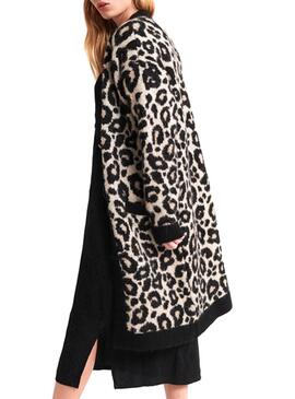 Giacca Superdry Leopard Brown Donna