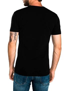 T-Shirt Antony Morato Pico nero per Uomo