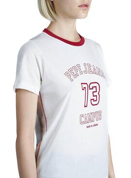 T-Shirt Pepe Jeans Makayla Bianco Donna