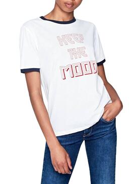 T-Shirt Pepe Jeans Mila Bianco Donna