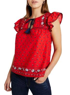 Top Pepe Jeans Carlota Rosso Donna
