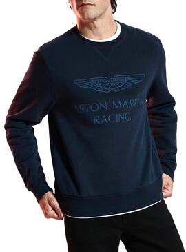 Felpe Hackett Aston Martin Blu Uomo