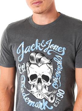 T-Shirt Jack and Jones Kally Black Uomo