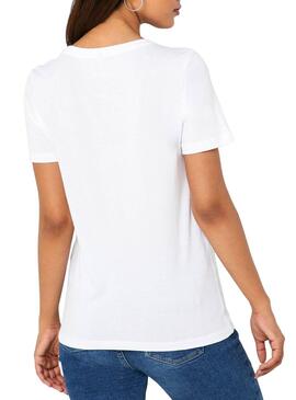 T-Shirt Only Record Bianco Donna