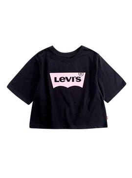 T-Shirt Levis Light Bright Nero Bambina