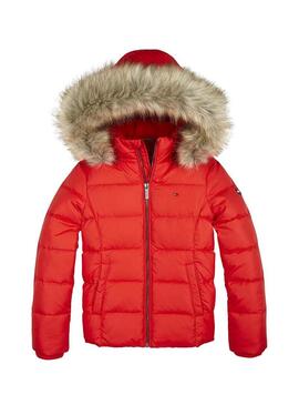 Giubbotto Tommy Hilfiger Basic Down Rosso Bambina