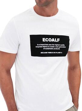 T-Shirt Ecoalf Natal Label Bianco Uomo