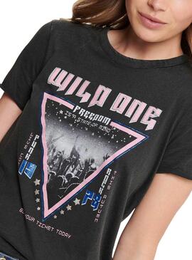 T-Shirt Only Lucy Wild Black Donna