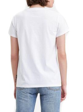 T-Shirt Levis Star Wars R2D2 Bianco Per Donna