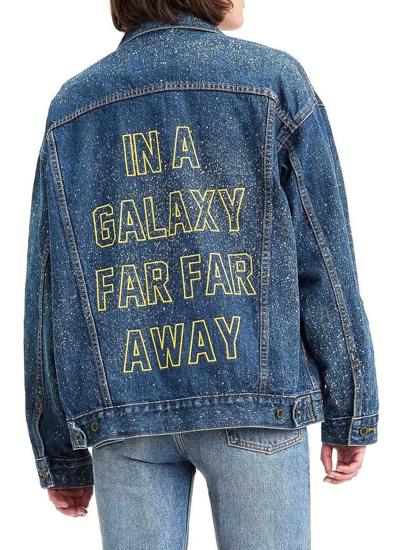 Giubbotto Levis Trucker denim Star Wars per Donna