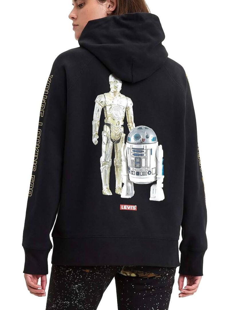 Felpe Levis Star Wars Nero Per Donna