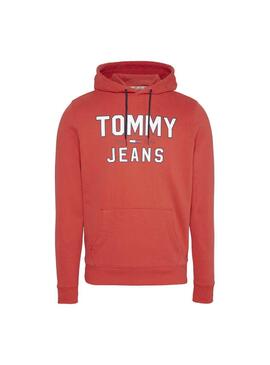 Felpe Tommy Jeans Essential 1985 Rosso Uomo