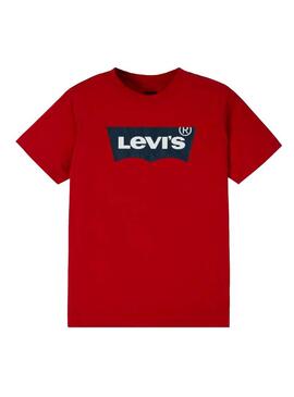 T-Shirt Levis Batwing Rosso Bambina e Bambino