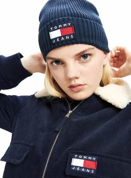 Berretto Tommy Jeans Heritage Flag Navy Donna