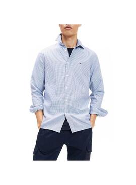 Camicia Tommy Hilfiger strutturato Blu per Uomo