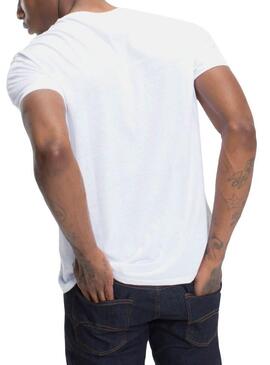 T-Shirt Tommy Jeans Basica Bianco Uomo