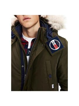 Parka Tommy Jeans Tech Verde Uomo