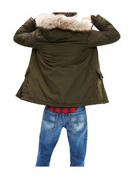 Parka Tommy Jeans Tech Verde Uomo