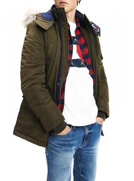Parka Tommy Jeans Tech Verde Uomo
