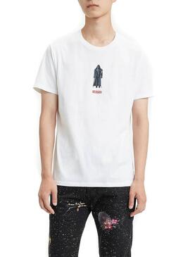 T-Shirt Levis Darth Vader Bianco Per Uomo