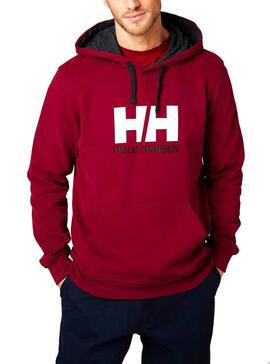 Felpe Helly Hansen Logo Hoodie Granata Uomo