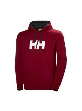 Felpe Helly Hansen Logo Hoodie Granata Uomo