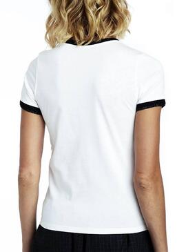 T-Shirt Naf Naf 1973 Bianco Per Donna