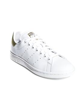 Sneaker Adidas Stan Smith Bianco Gold Donna