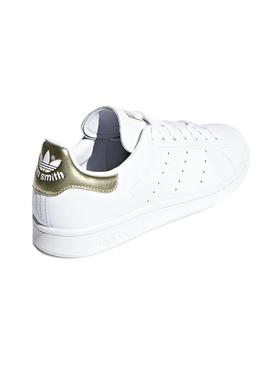 Sneaker Adidas Stan Smith Bianco Gold Donna