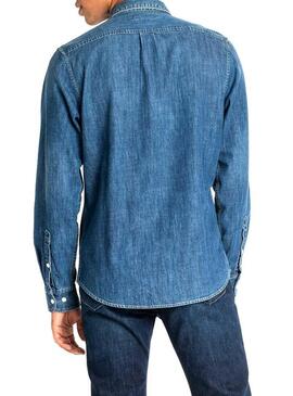 Camicia Lee Button Down Denim Uomo