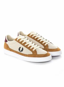 Sneaker Fred Perry Deuce Mesh Tapioca Uomo