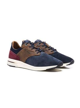 Sneaker Pepe Jeans Jayker Mix Marine Uomo