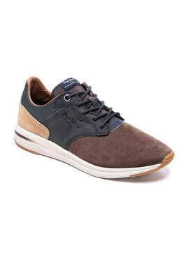 Sneaker Pepe Jeans Jayker Mix Marrone Uomo